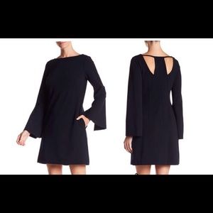 Navy Racerback Cutout Shift Dress